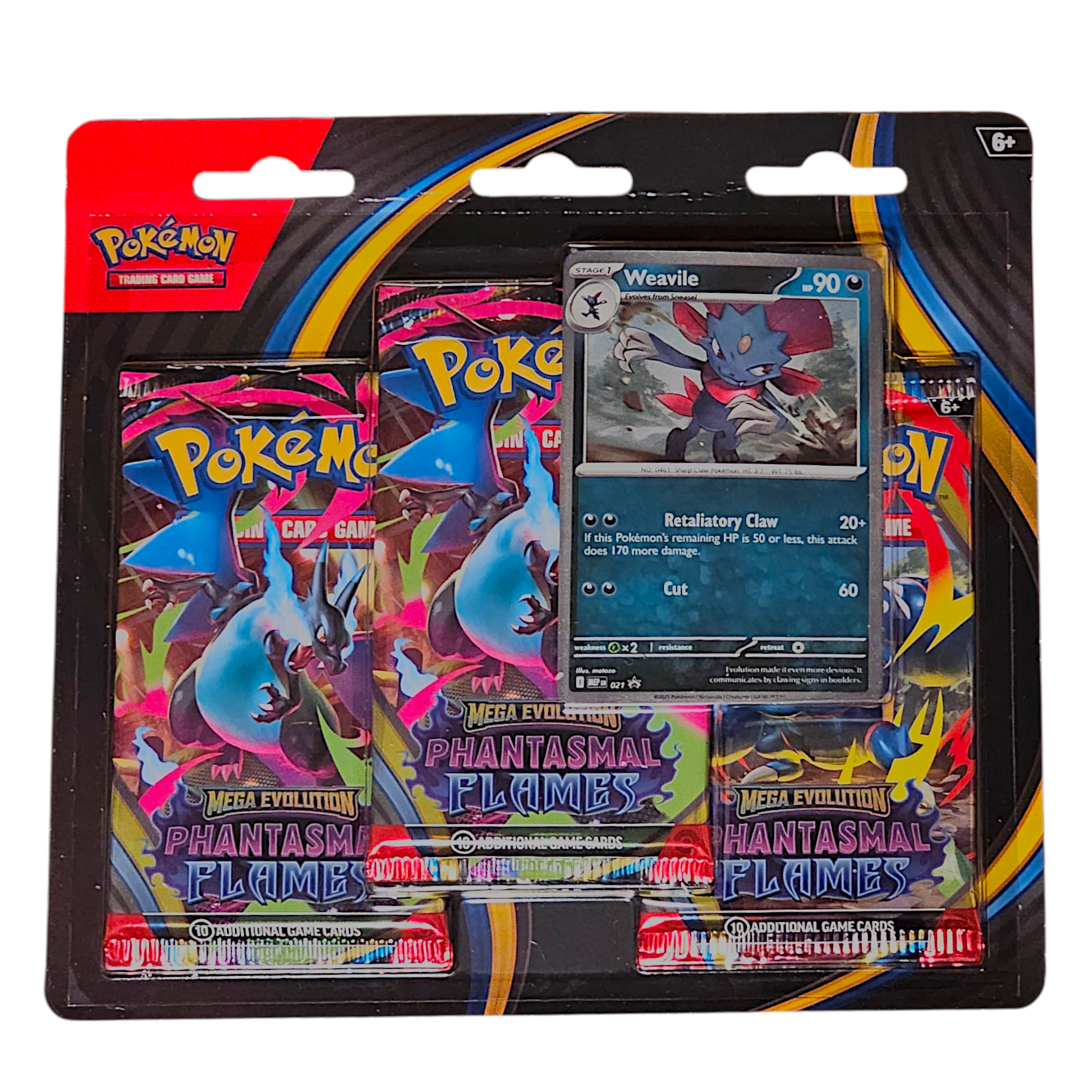 Pokemon 3-Pack Blister - Phantasmal Flames